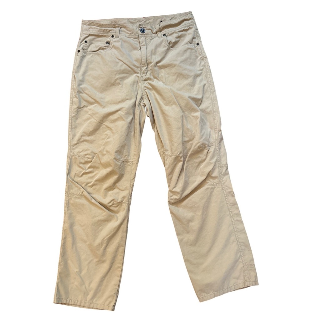 Orvis Utility Pants Mens Tan Gorpcore Hiking Straight Leg SIZE 32W 30L